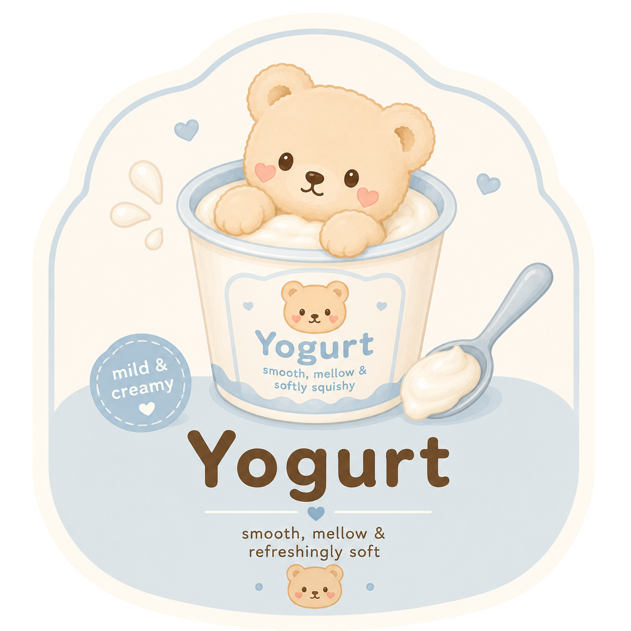 Yogurt: Smooth, mellow and softly squishy